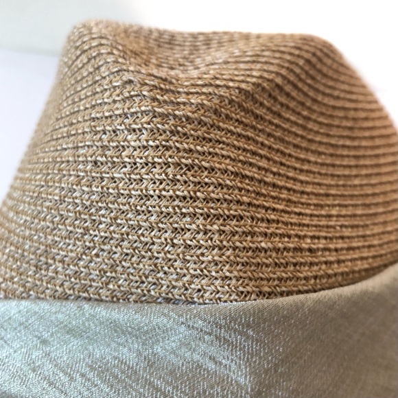 Eugenia Kim Courtney Toyo Packable Fedora Hat with Sage Ribbon main image 12